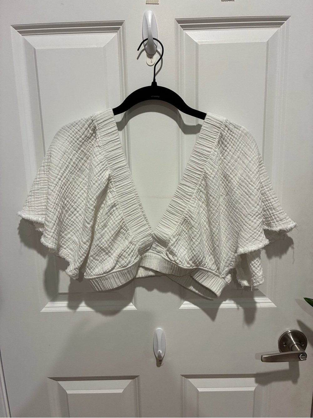aerie boho cropped blouse